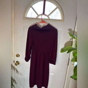 Jones New York Deep purple knit dress.